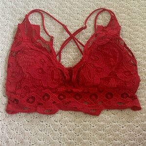 Red bralet